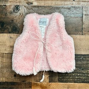 Britt Bear Australia Pink Vest (Size 6-12M)